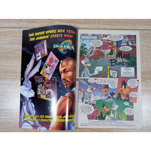 1996 Looney Tunes Mail Bonding Comic Book Landoll’s Space Jam Promo USPS Bugs - Picture 9 of 9